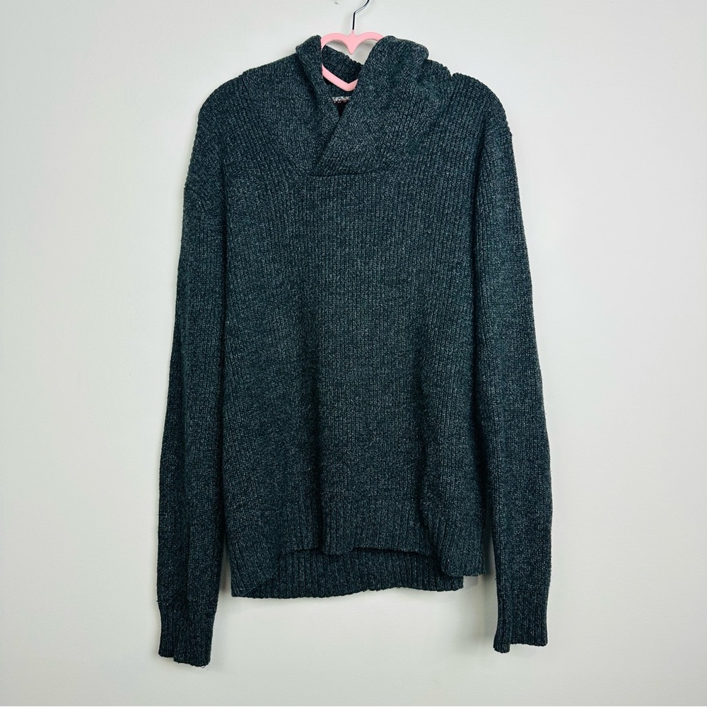 American Eagle Outfitters Dark Gray Knit Wool Sweater size Medium